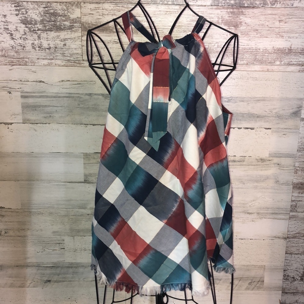 Motherhood summer tank top size large plaid summer tank top baby momma t… - Picture 10 of 10